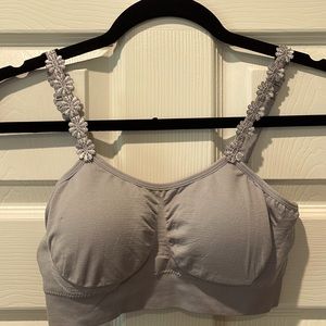 STRAP-ITS soft lavender bralette.